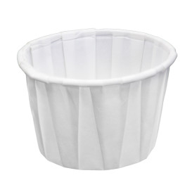 White Pleated Paper Bowl of 60ml (3.000 Units)