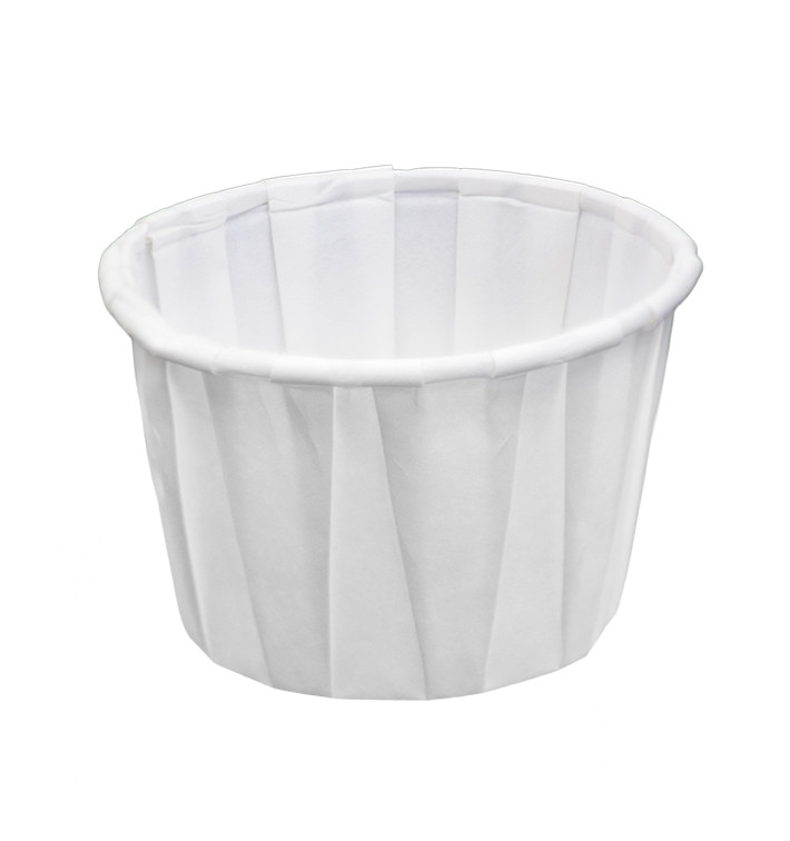 White Pleated Paper Bowl of 60ml (3.000 Units)
