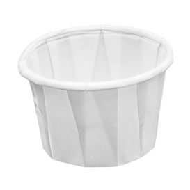 White Pleated Paper Bowl of 30ml (3000 Units)