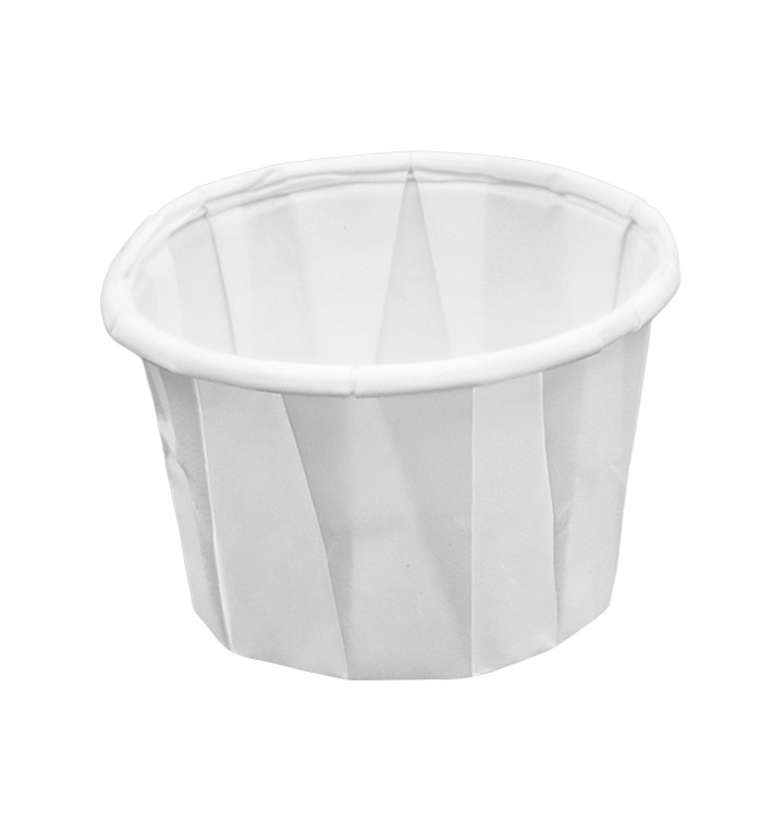 White Pleated Paper Bowl of 30ml (3000 Units)