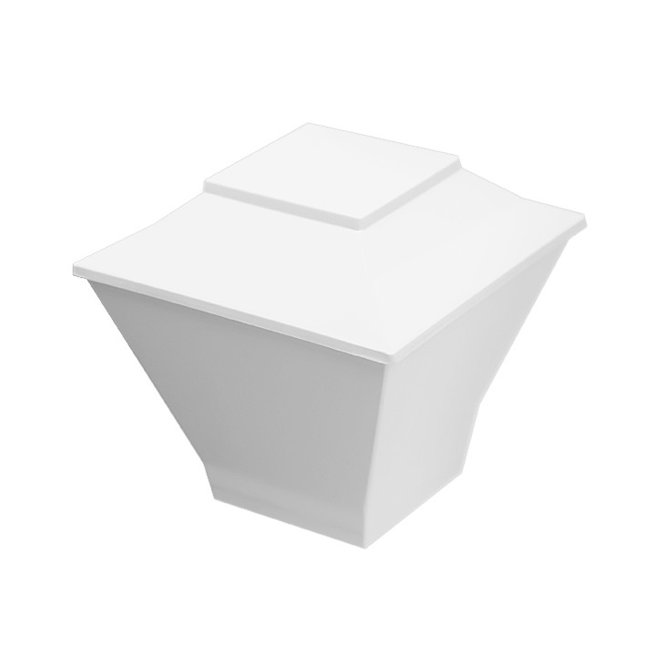 Plastic Lid for Tasting Bowl PS "Pagoda" Medium Size White 200 ml (240 Units)