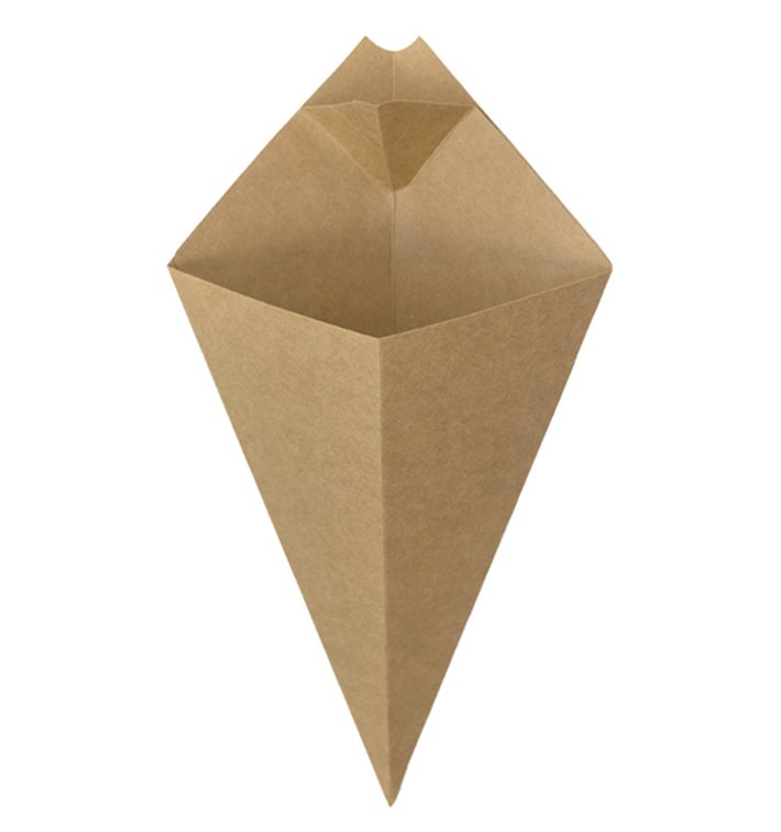 Paper Dipping Cone Kraft 27cm 250g (1.200 Units)