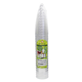 Plastic Stemmed Flute Sparkling Wine Niquel Chrome 120ml 2P (200 Units)