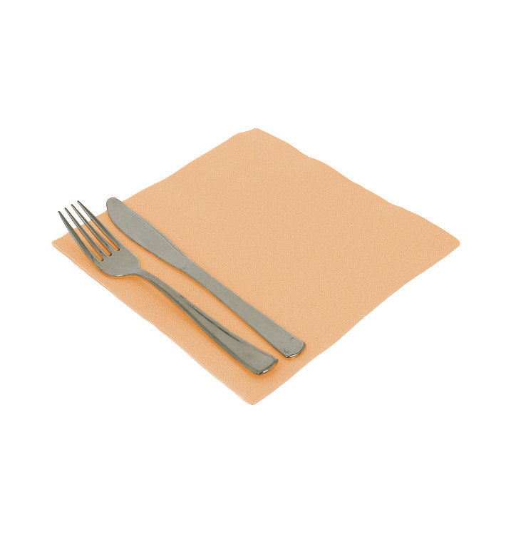 Paper Napkin Double Point Salmon 40x40cm (50 Units) 
