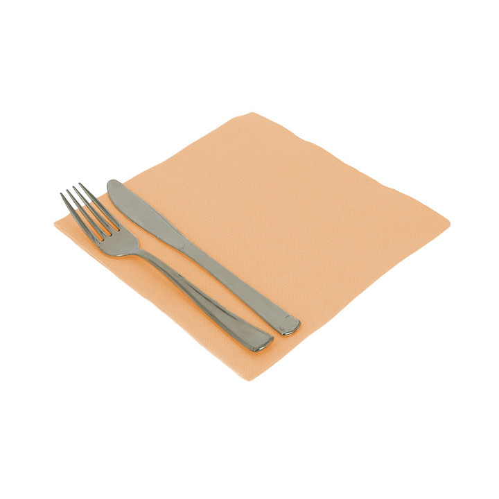 Paper Napkin Double Point Salmon 40x40cm (50 Units) 
