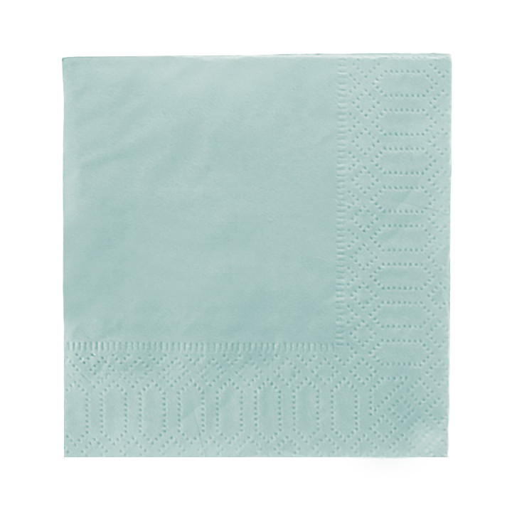 Paper Napkin Edging Light Blue 20x20 2C (100 Units)