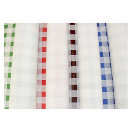 Paper Tablecloth Roll Brown Checkers 1x100m. 40g (6 Units)