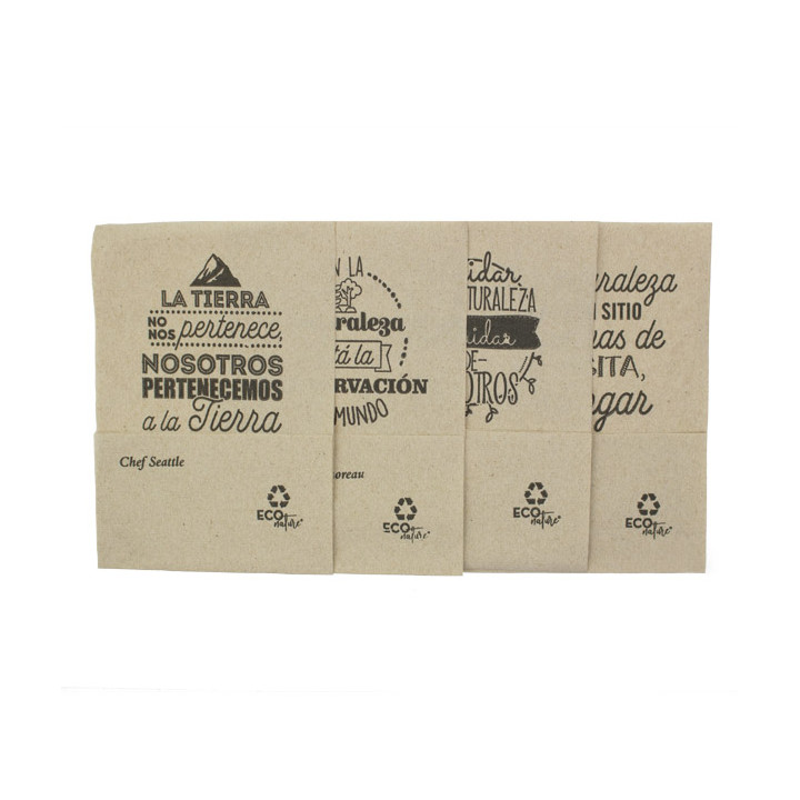 Paper Napkins Sulphite "Miniservis" Kraft 17x17cm (200 Units)  