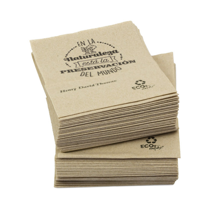 Paper Napkins Sulphite "Miniservis" Kraft 17x17cm (14.000 Units)