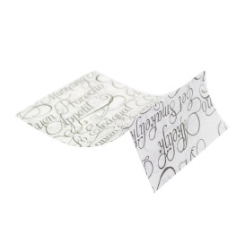 White Sulphite Paper Dispenser Napkins "Eskerrik Asko" 17x17cm (6.000 Units)