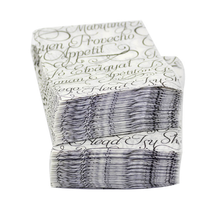 Paper Napkin Miniservis "Buen Provecho" 17x17cm (200 Units)  