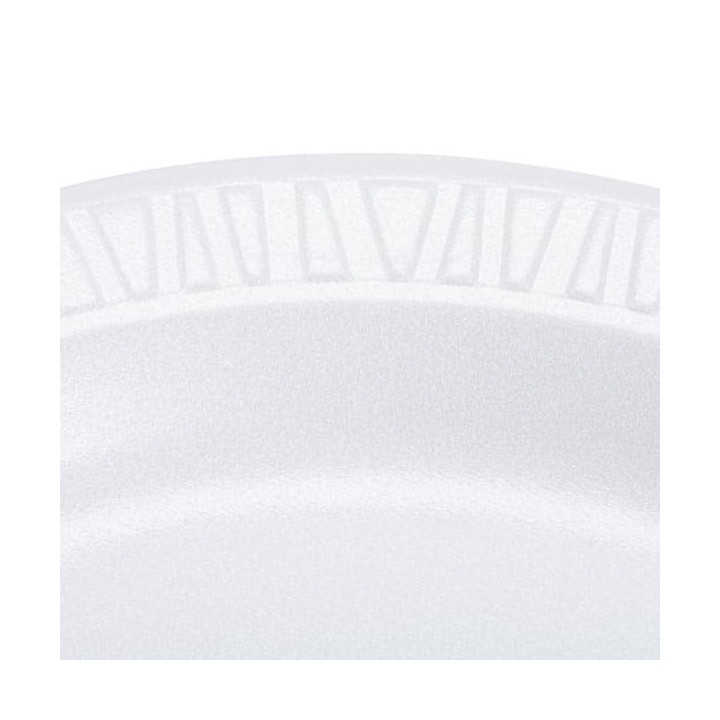 Foam Plate "Concorde" White 23 cm (500 Units)