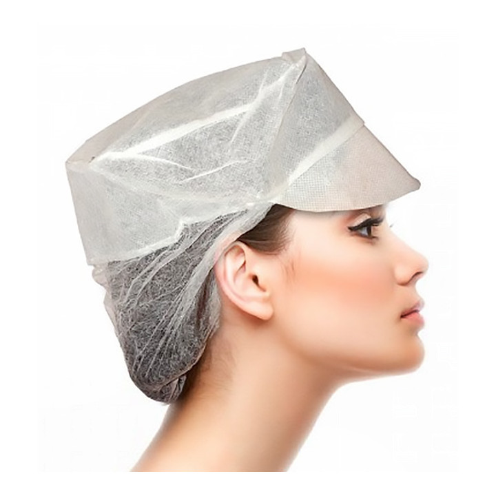 Disposable Bouffant Cap Viser with Pickup (1000 Units)
