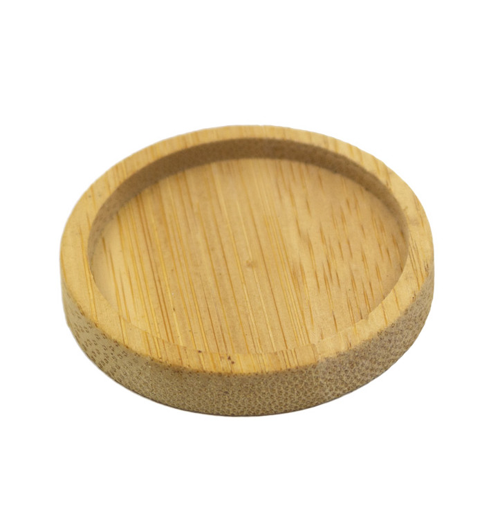 Bamboo Tasting Plate Bicolor Ø5cm (24 Units) 
