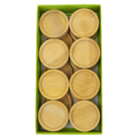 Bamboo Tasting Plate Bicolor Ø5cm (144 Units)