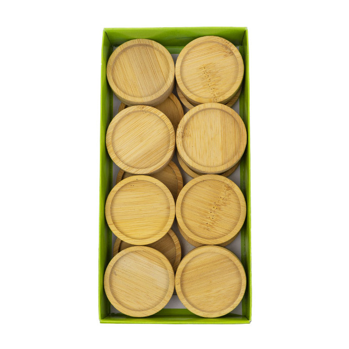 Bamboo Tasting Plate Bicolor Ø5cm (144 Units)
