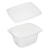 Cornstarch Deli Container with Lid PLA Compostable 470ml (100 Units)