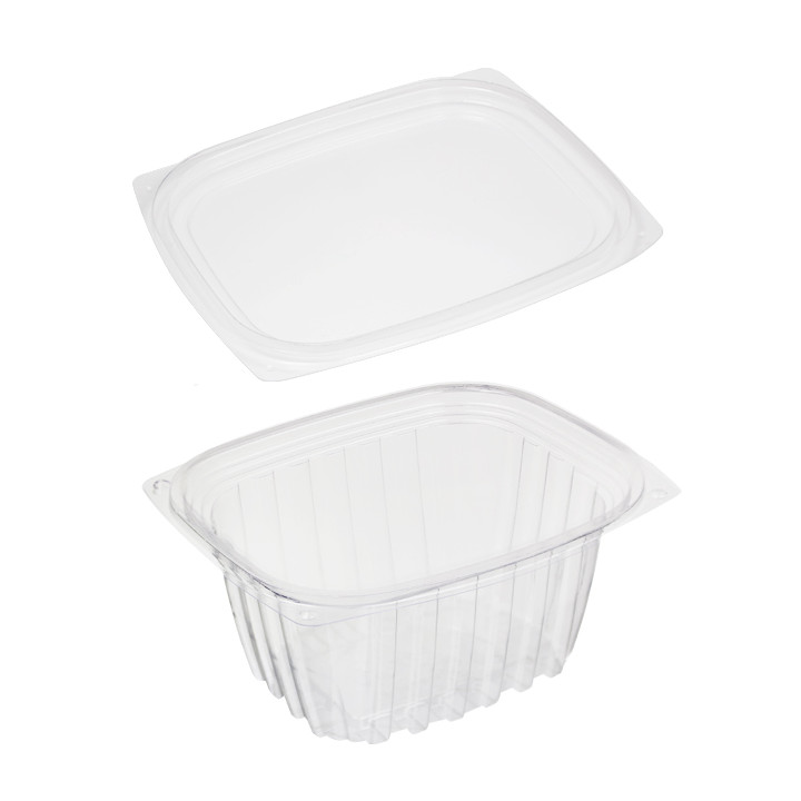Cornstarch Deli Container with Lid PLA Compostable 470ml (100 Units)