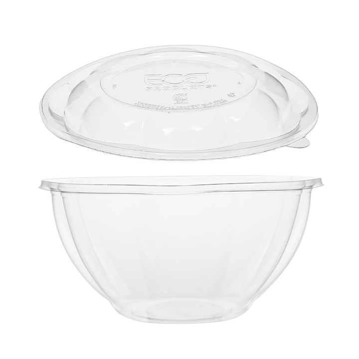Salad Bowl with Lid PLA 940ml (50 Units) 