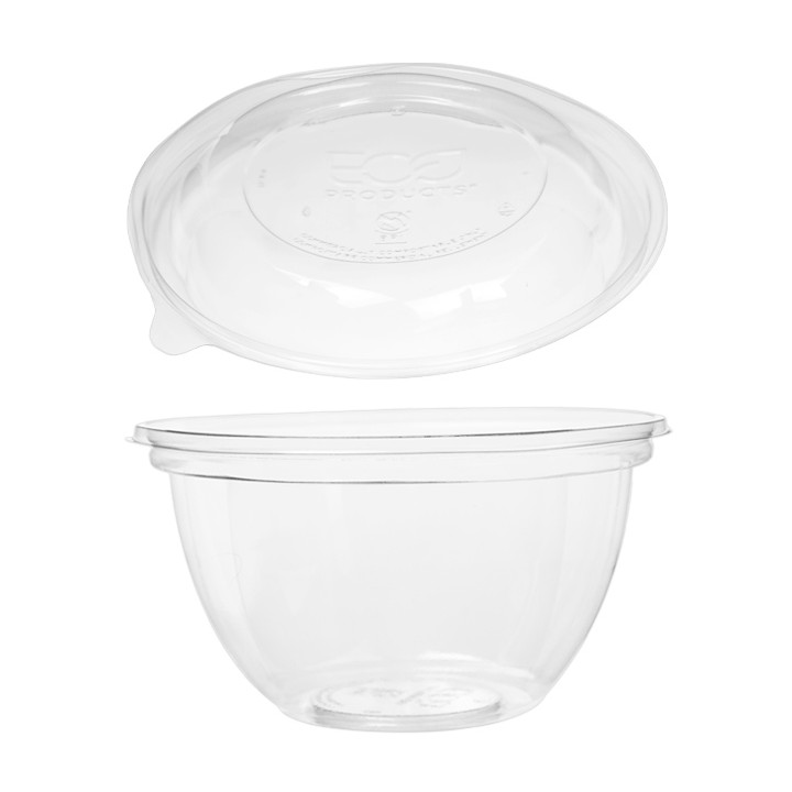 Salad Bowl with Lid PLA 530ml (50 Units) 