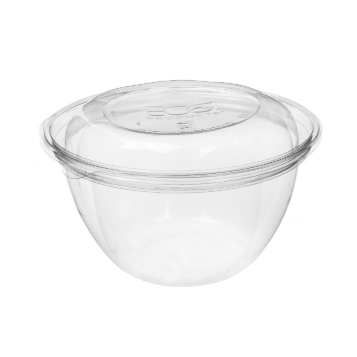 Salad Bowl with Lid PLA 530ml (50 Units) 