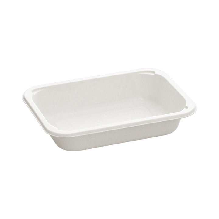 Sugarcane Container PLA Laminated 580ml 18,7x13,6x3,6cm (75 Units)