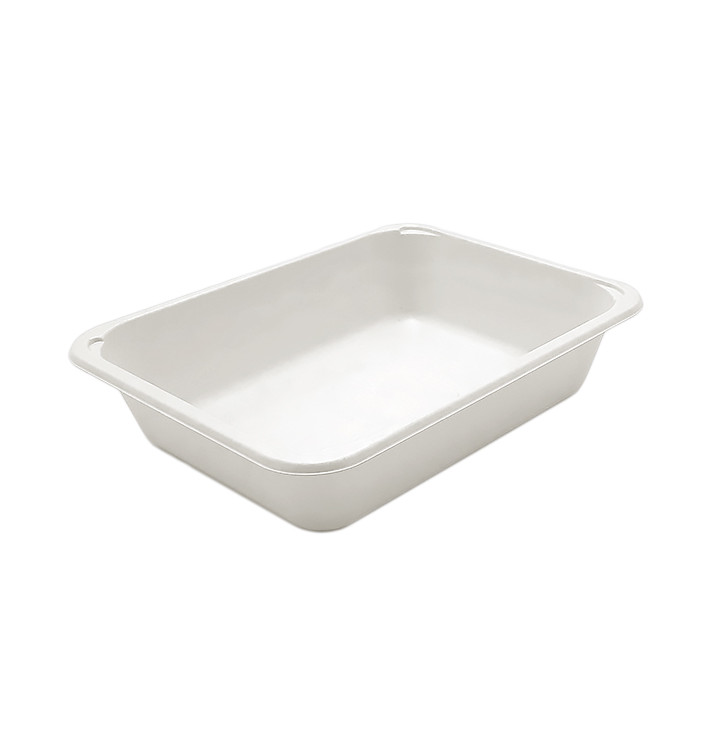 Sugarcane Container PLA Laminated 1350ml 22,7x17,8x5cm (75 Units)