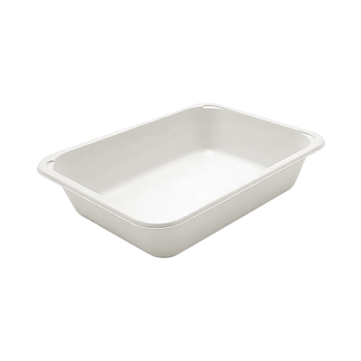 Sugarcane Container PLA Laminated 1350ml 22,7x17,8x5cm (75 Units)