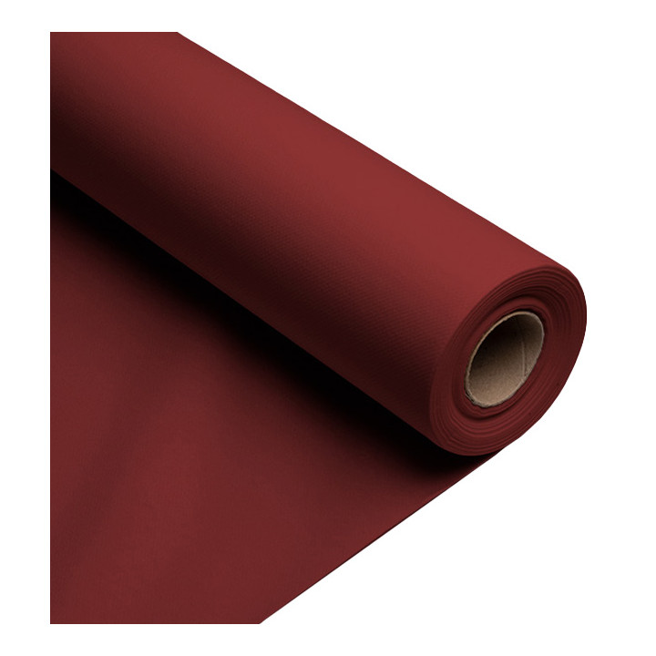 Airlaid Tablecloth Roll Burgundy 1,2x25m (6 Units)