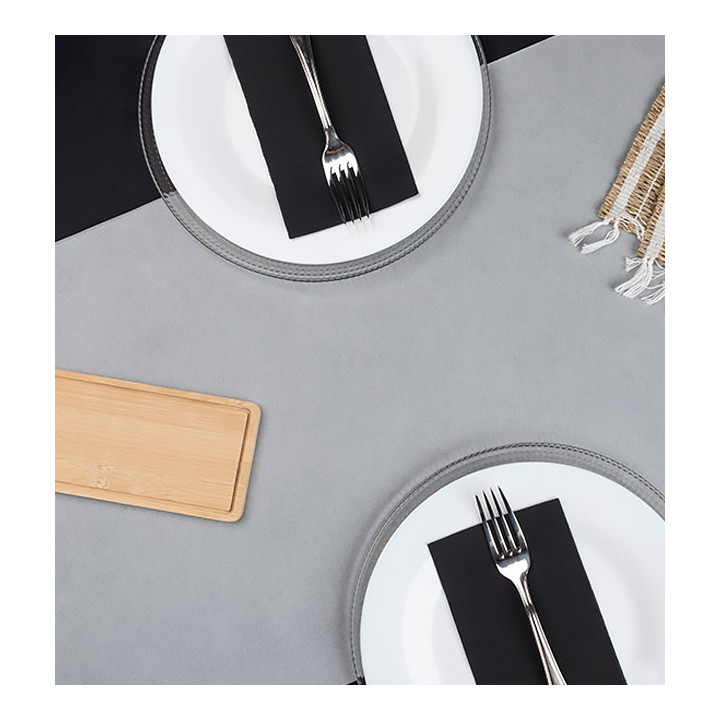 Airlaid Table Runner Grey 0,4x48m 30cm (6 Units)