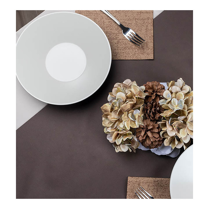Airlaid Table Runner Brown 0,4x48m P1,2m (6 Units)