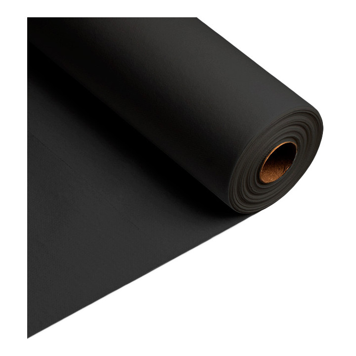 Airlaid Table Runner Black 0,4x48m P30cm (6 Units)