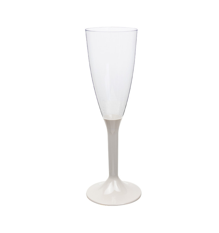 Plastic Stemmed Flute Sparkling Wine Beige 120ml 2P (40 Units)