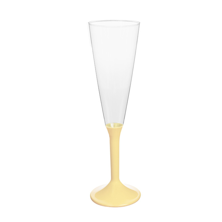 Plastic Stemmed Flute Sparkling Wine Cream 160ml 2P (200 Units)