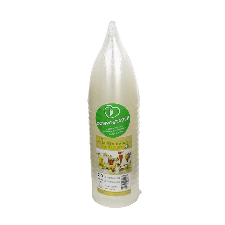 Glass PLA Biodegradable Clear 200ml (400 Units)