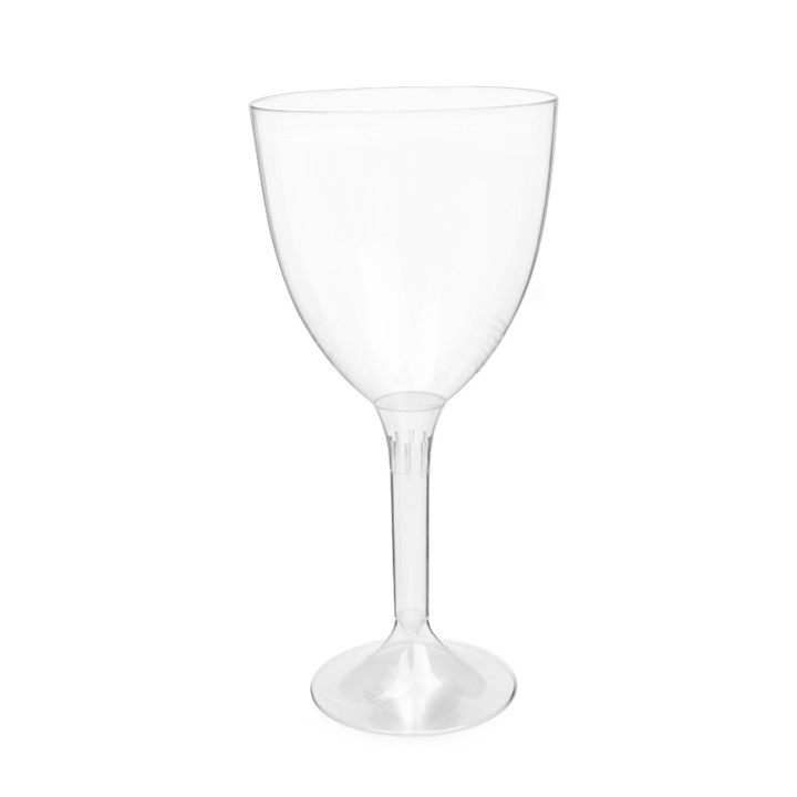 Plastic Stemmed Glass Wine Clear Removable Stem 300ml (200 Units)