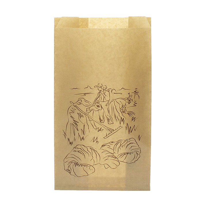 Paper Food Bag Kraft "Siega" 12+6x20cm (250 Units)  