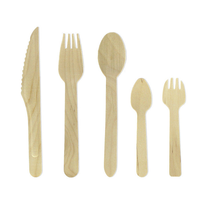Wooden Fork Eco 16cm (100 Units)