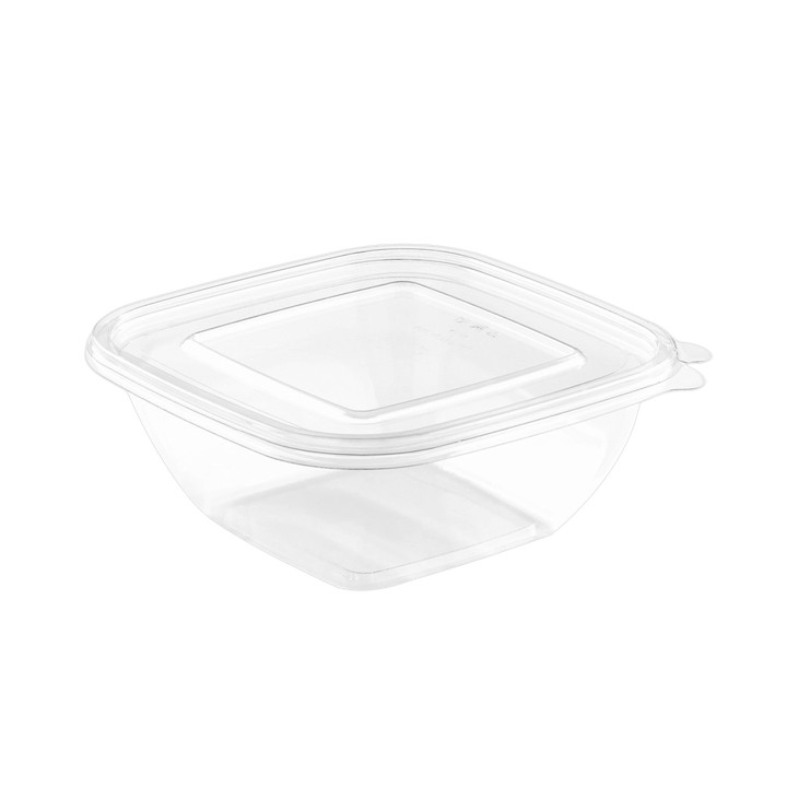 Plastic Lid PET for Plastic Bowl Flat 175x175mm (50 Units)