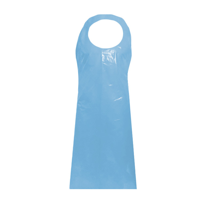 Disposable Plastic Apron PE Block G160 Blue 76x120cm (100 Units)  