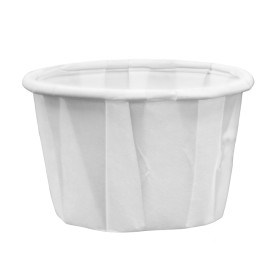 White Pleated Paper Bowl of 30ml (3000 Units)