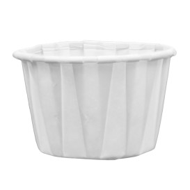 White Pleated Paper Bowl of 60ml (3.000 Units)