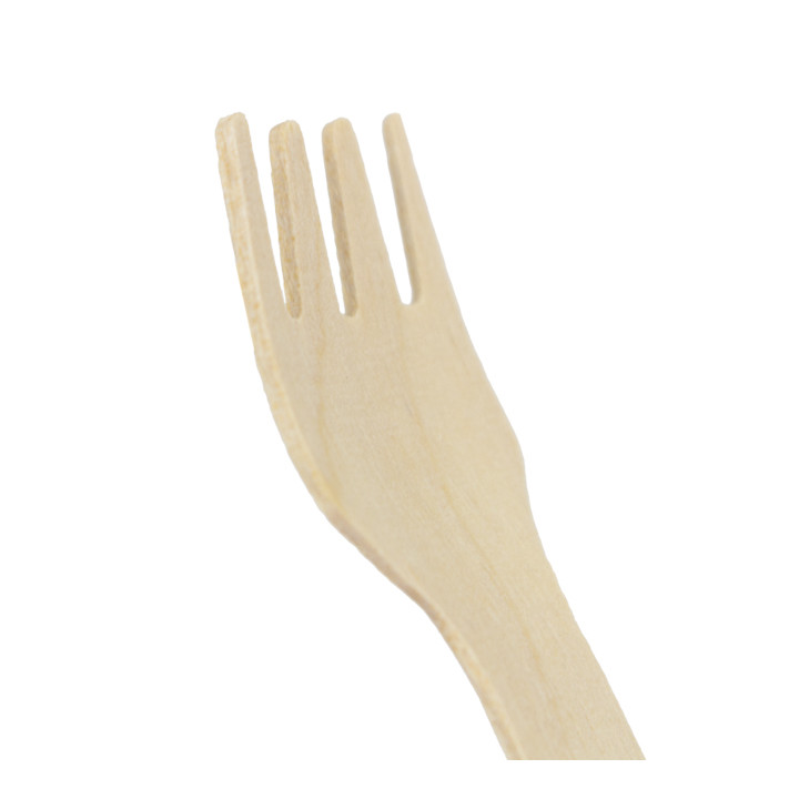 Wooden Mini Fork 7,5cm (100 Units) 
