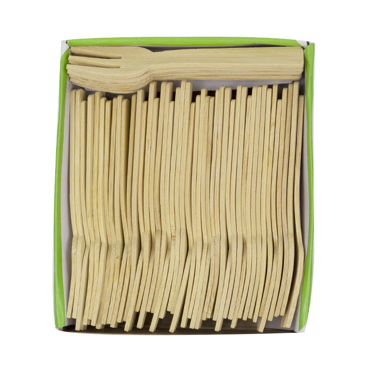 Bamboo Tasting Mini Fork 7,5cm (50 Units) 