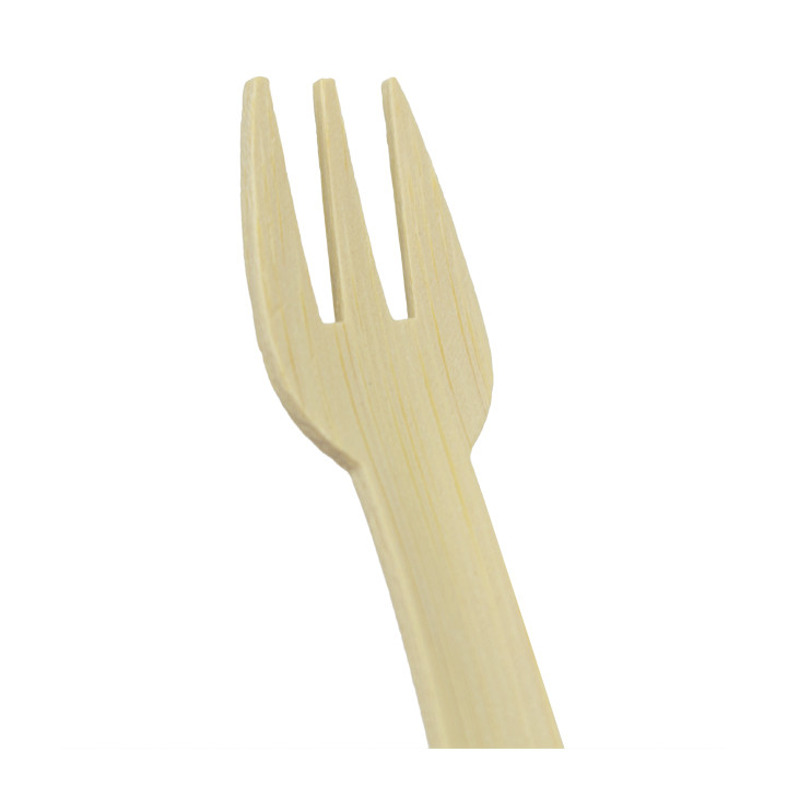 Bamboo Tasting Mini Fork 7,5cm (50 Units) 