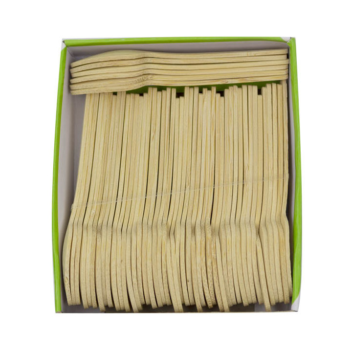 Bamboo Teaspoon 7,5cm (50 Units) 