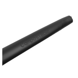 Cornstarch Fork Biodegradable CPLA Black 17cm (25 Units)