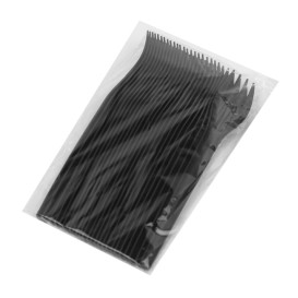 Cornstarch Fork Biodegradable CPLA Black 17cm (25 Units)