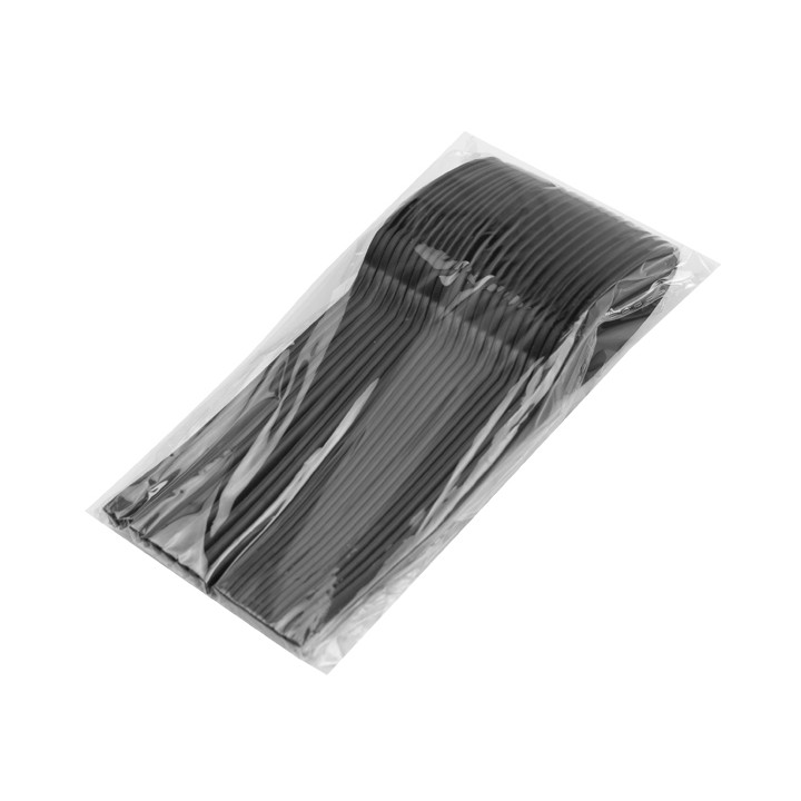 Cornstarch Spoon Biodegradable CPLA Black 16,5cm (25 Units)
