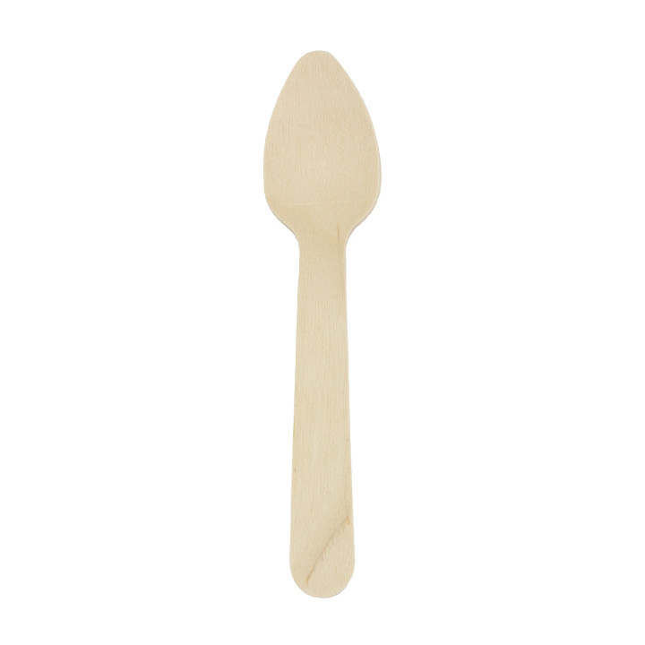 Wooden Teaspoon Wrapped 11cm (500 pcs)